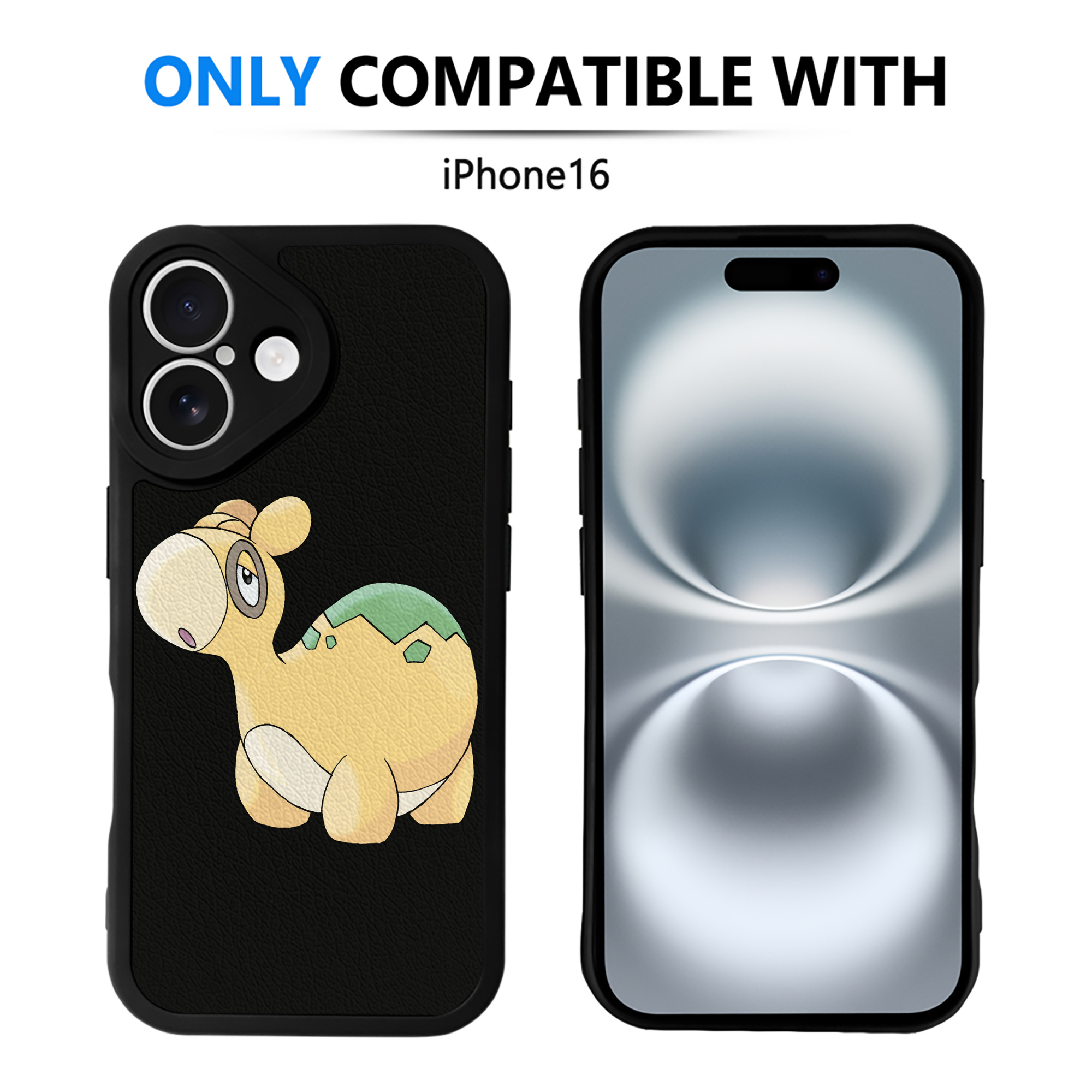 （画像用） ポケットモンスター Pokémon 【iPhone 16シリーズ対応】シリコンスマホケース（レザー調） 材質：シリコン